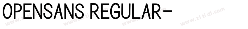 0penSans Regular字体转换